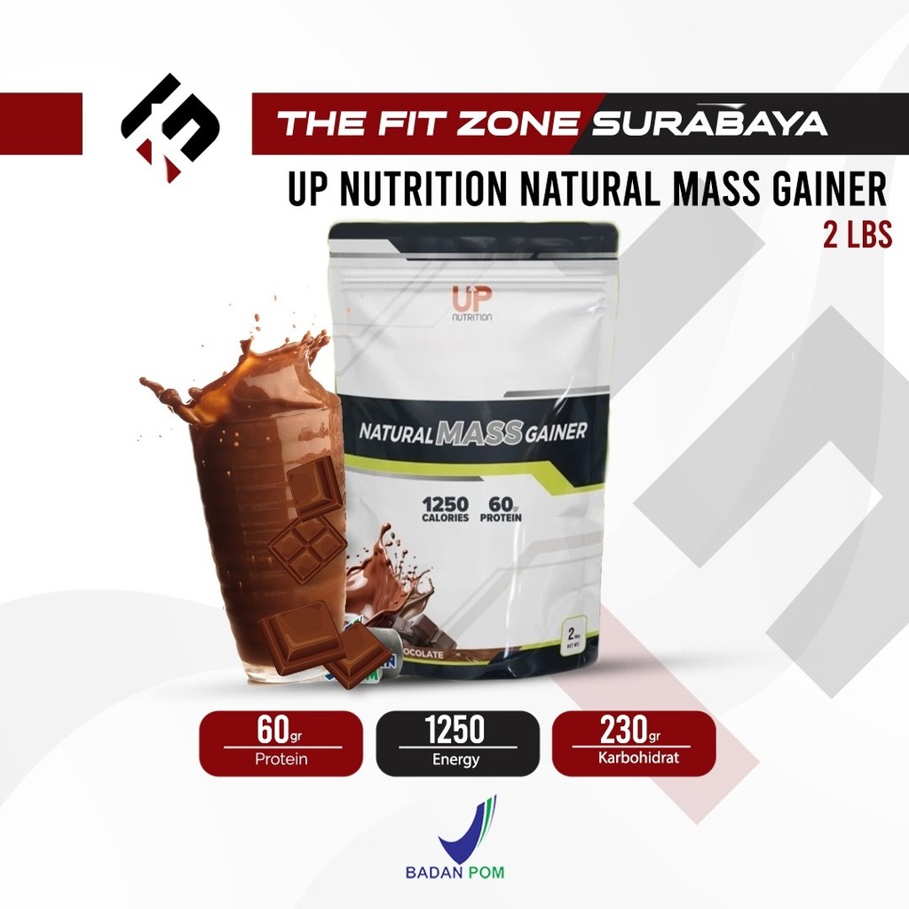 Jual UP NUTRITION Natural Mass Gainer 2 Lbs Suplemen Fitness Weight ...
