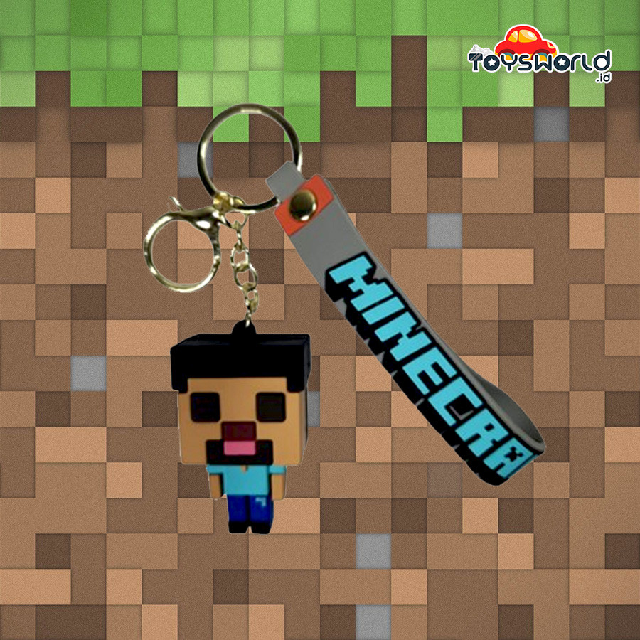 Jual Keychain Minecraft Steve | Shopee Indonesia
