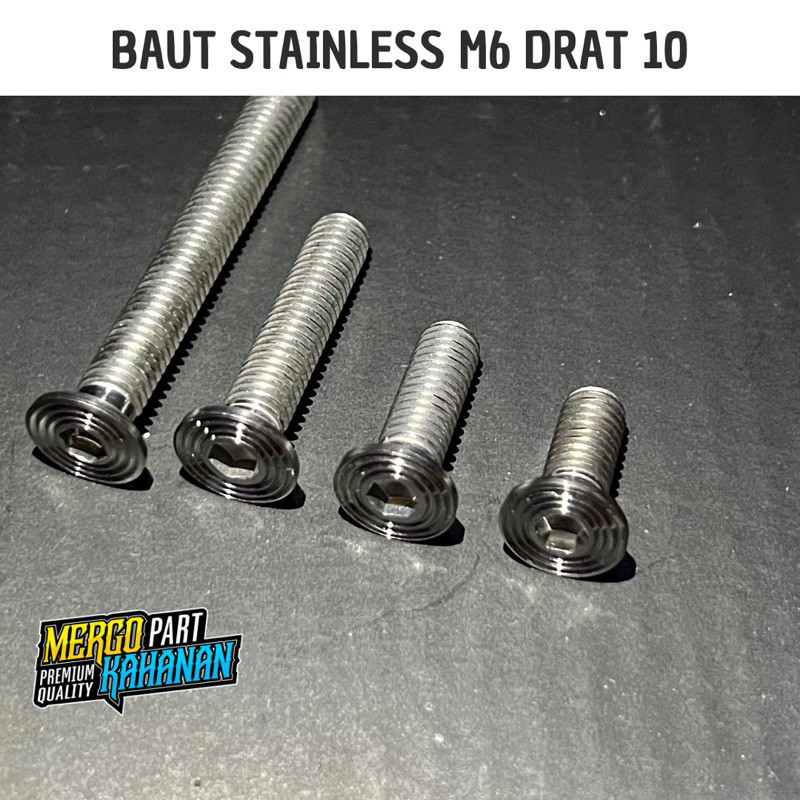 Jual Baut L Stainless Slim M M Drat Cm Custom Bubut