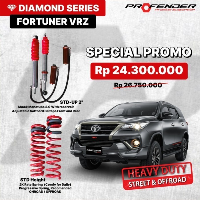 Jual PAKET SPECIAL PROFENDER DIAMOND SERIES + SPRING PROGRESSIVE T ...