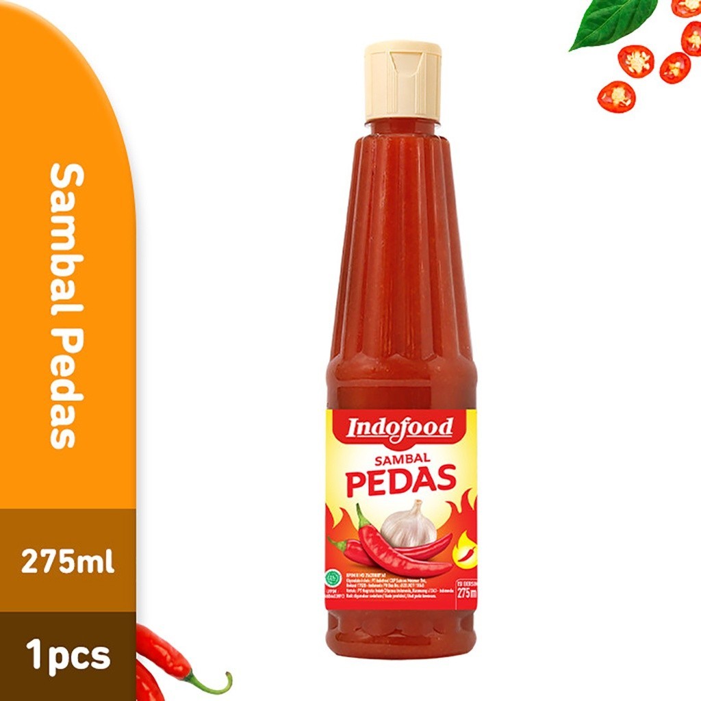 Jual INDOFOOD SAMBAL PEDAS BOTOL 275 ML | Shopee Indonesia