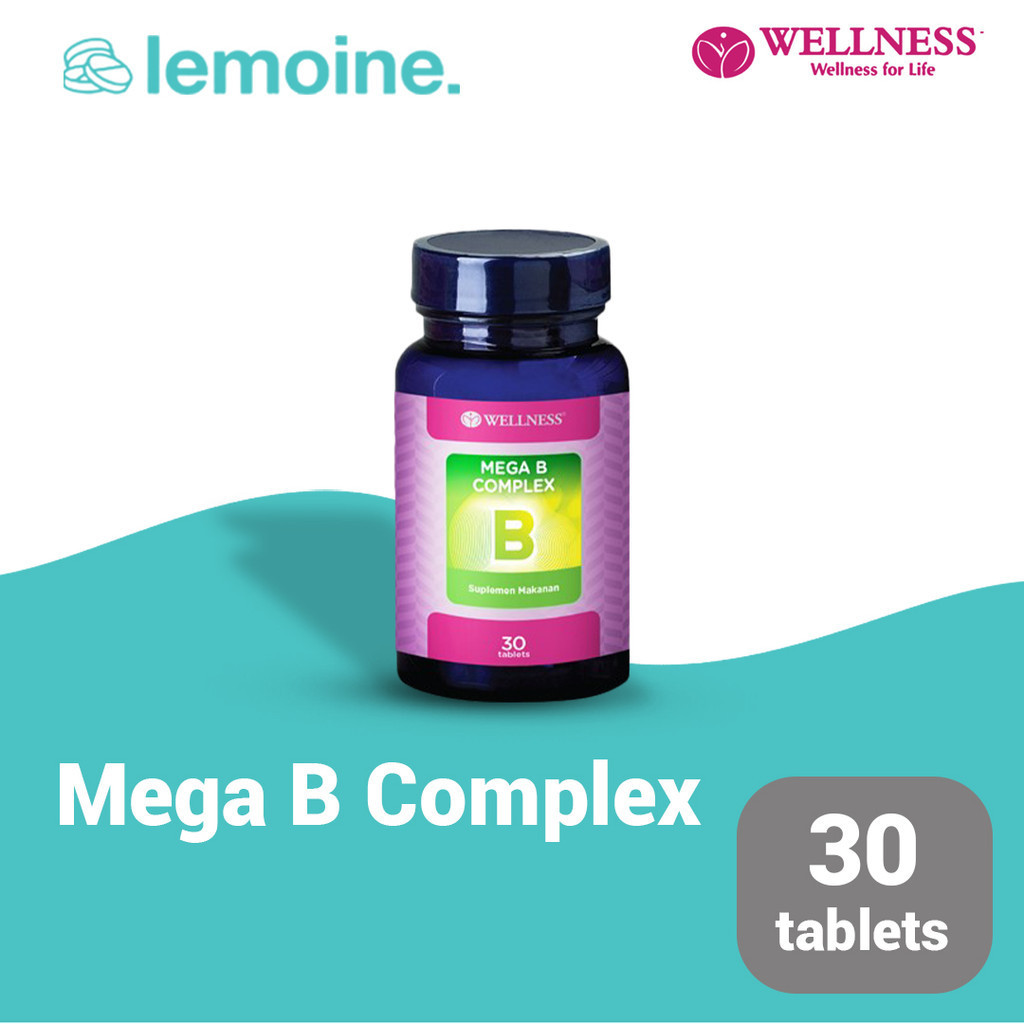 Jual Wellness Mega B Complex Vitamin B 30 Tablet | Shopee Indonesia