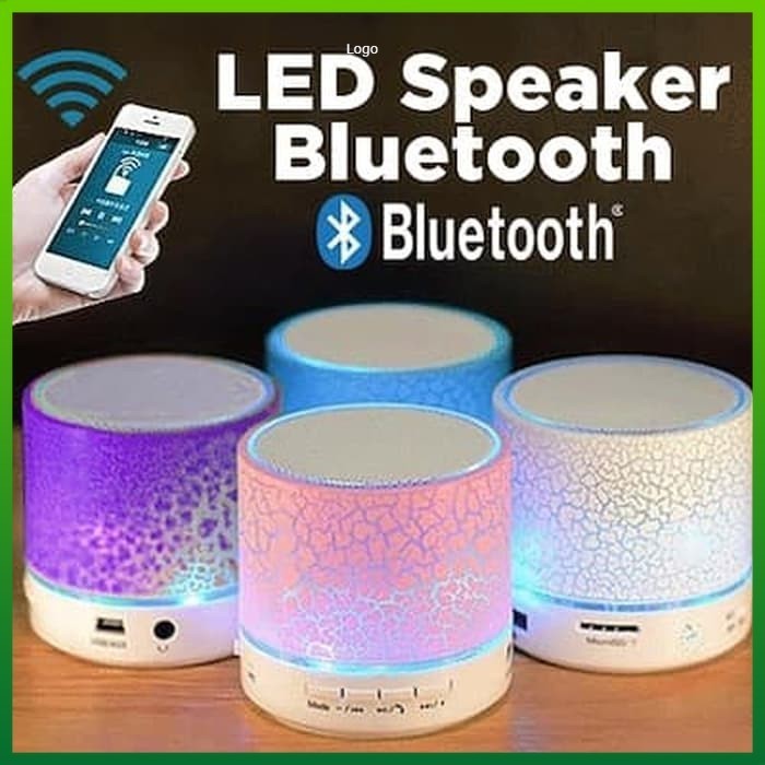 Jual Speaker Mini Bluetooth Portabel Retak Lampu Led Music Box | Shopee ...