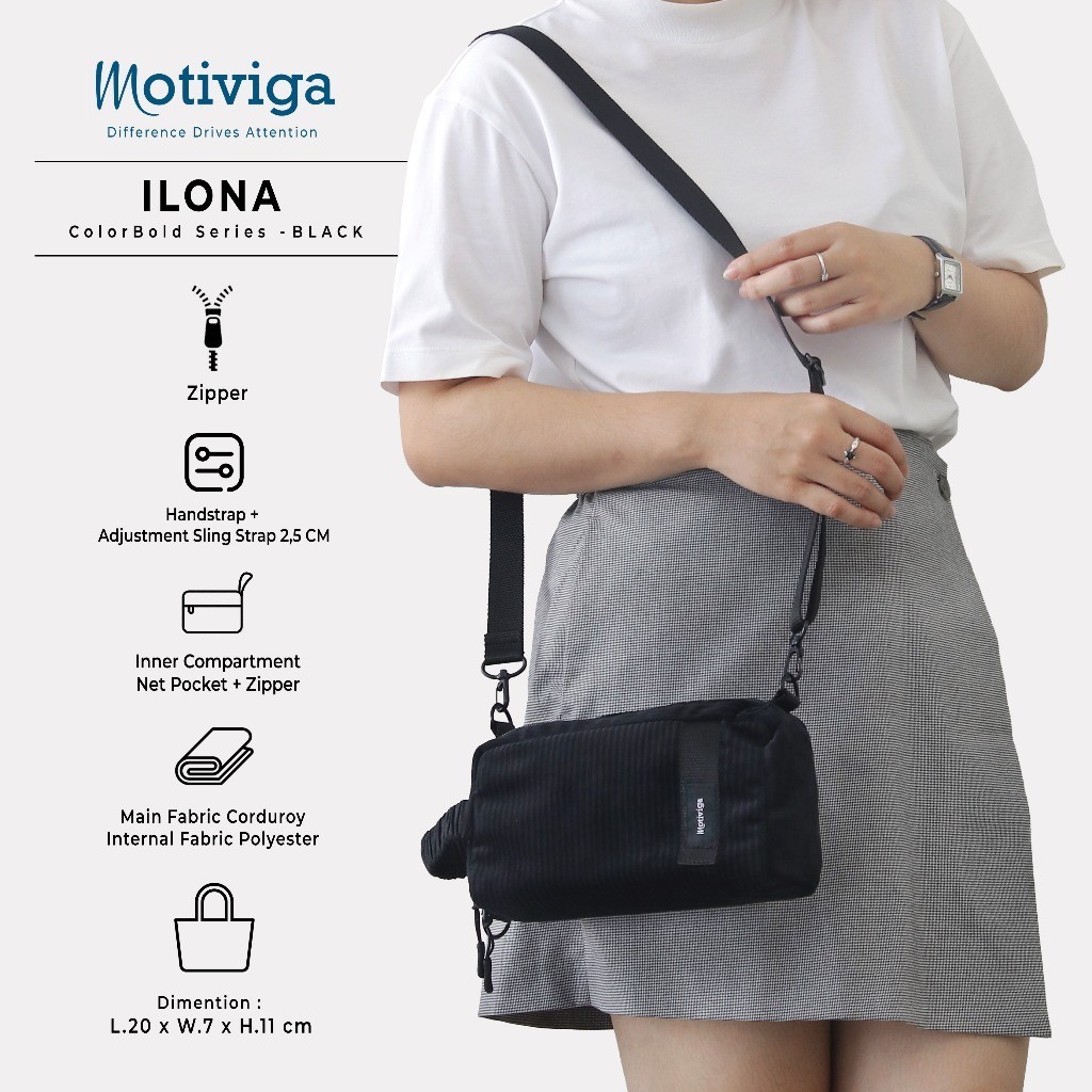 Jual Motiviga Tas Sling Pouch Bag Unisex Ilona | Shopee Indonesia