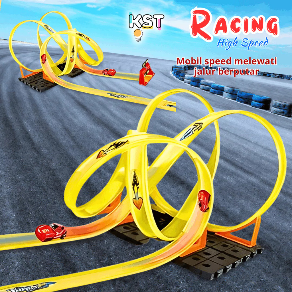 Jual [KST] Hot Racing Track Ekstrem | Mainan Mobil Anak Laki Laki ...
