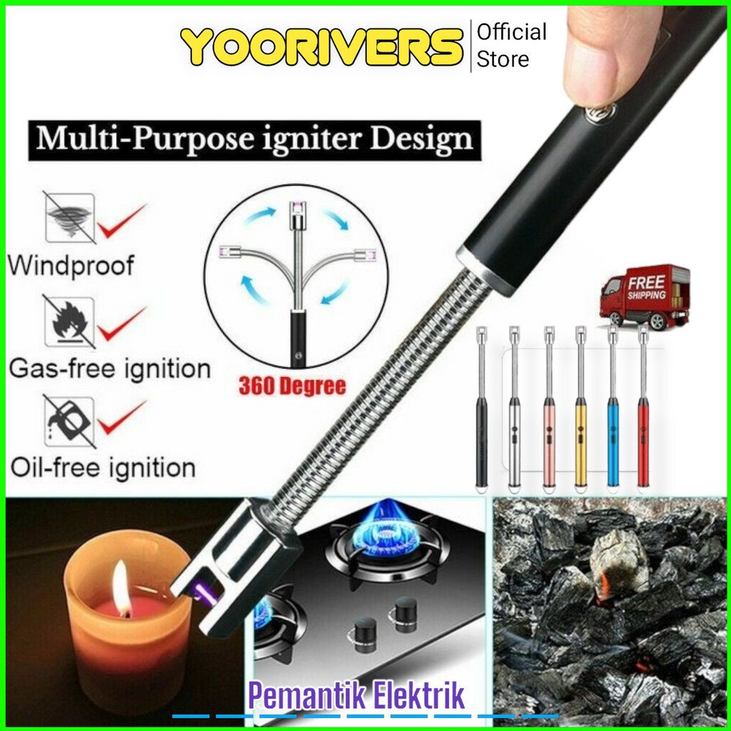 Jual Pemantik Elektrik Korek Api Listrik USB Rechargeable - Pemantik ...