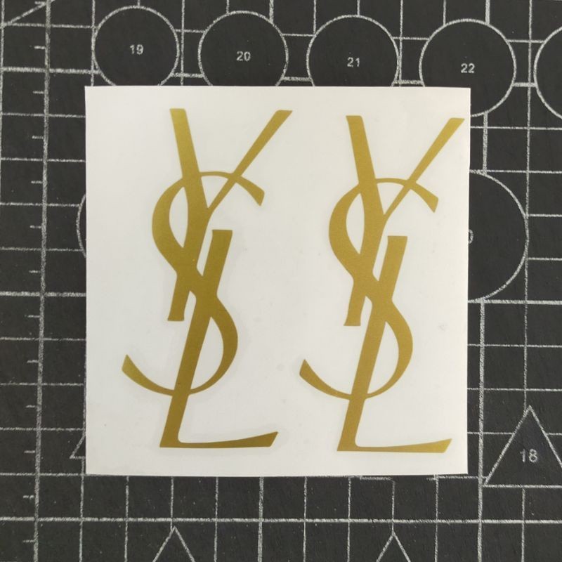 Jual Stiker Cutting Stiker YSL LOGO stiker Reflective | Shopee Indonesia
