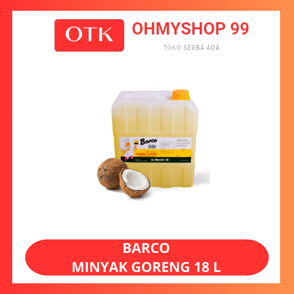 Jual Barco Minyak Goreng Kelapa 18 Liter Jerycan | Shopee Indonesia