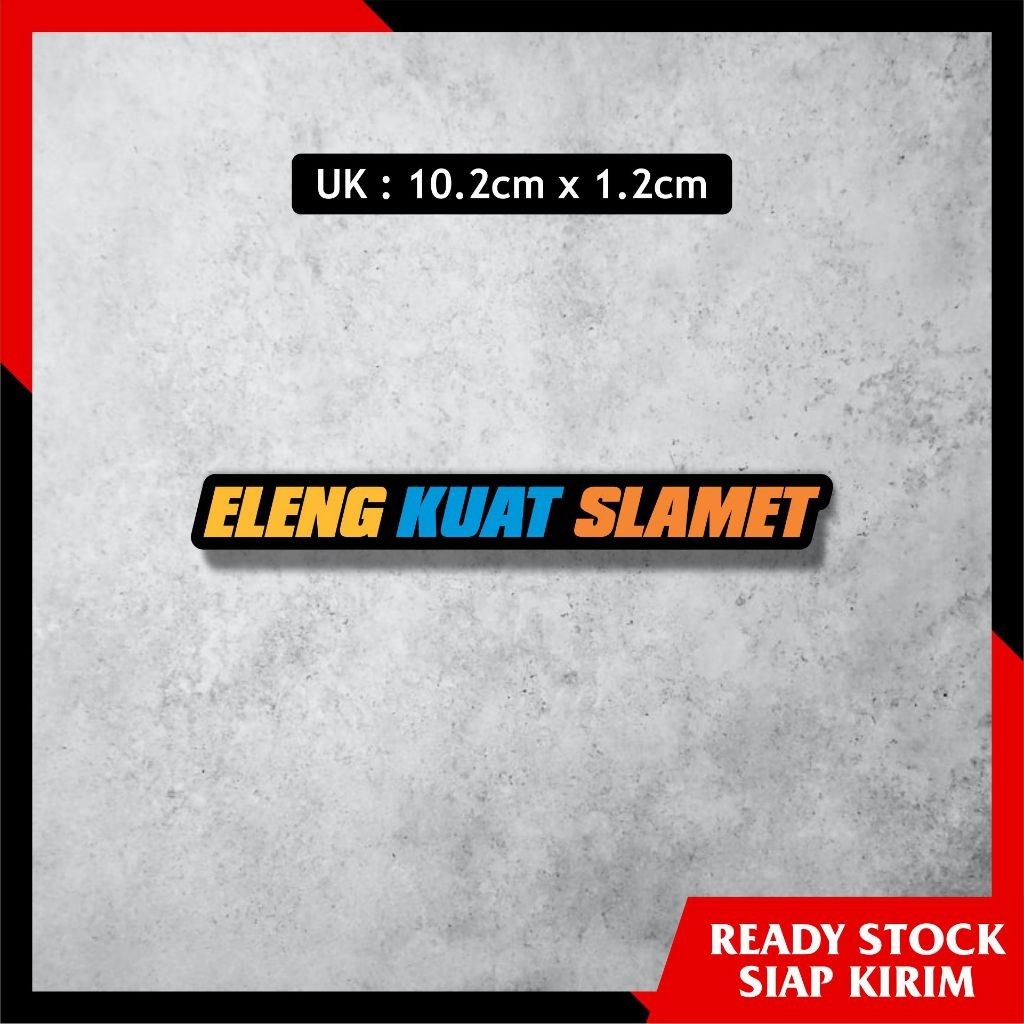 Jual Stiker Bus ELENG KUAT SLAMET ELKUSLA - STICKER BISAMANIA BASURI ...