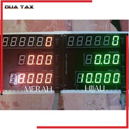 Jual Layar Pom Mini Display 7 Segmen Warna Merah Dan Hijau Terang ...