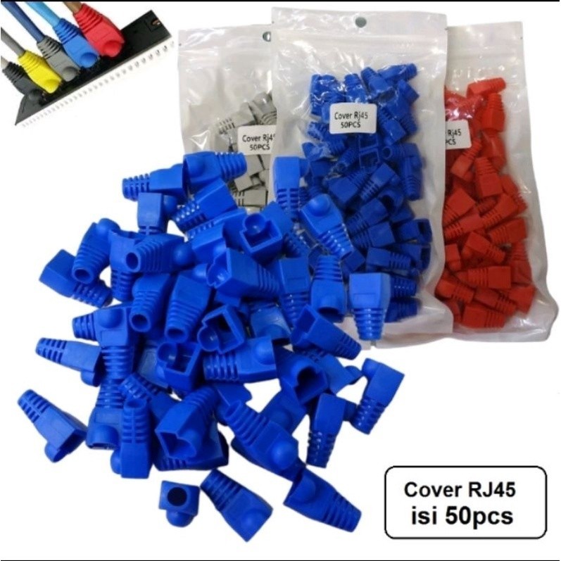 Jual PLUG BOOT RJ45 ISI 50 ( Sarung RJ45 ) | Shopee Indonesia