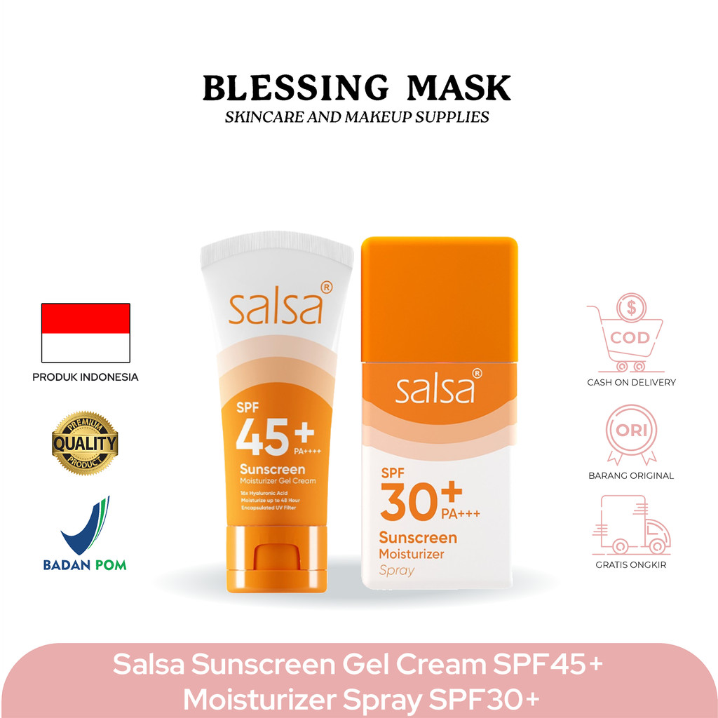 Jual SALSA Sunscreen Moisturizer Series | Sunscreen Moisturizer Spray ...
