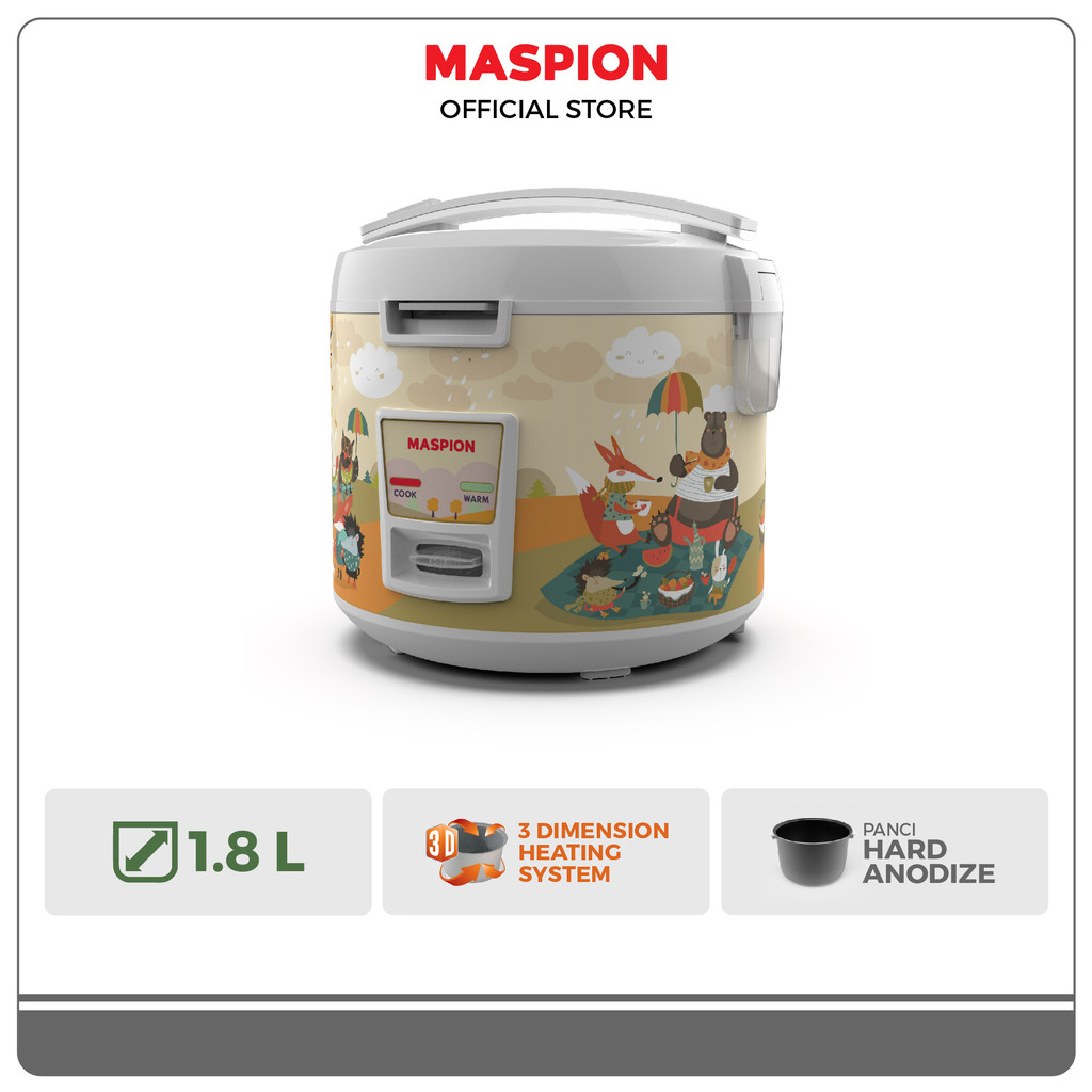 Jual Maspion Rice Cooker Magic Com 1.8 Liter MRJ-1892 New | Shopee ...