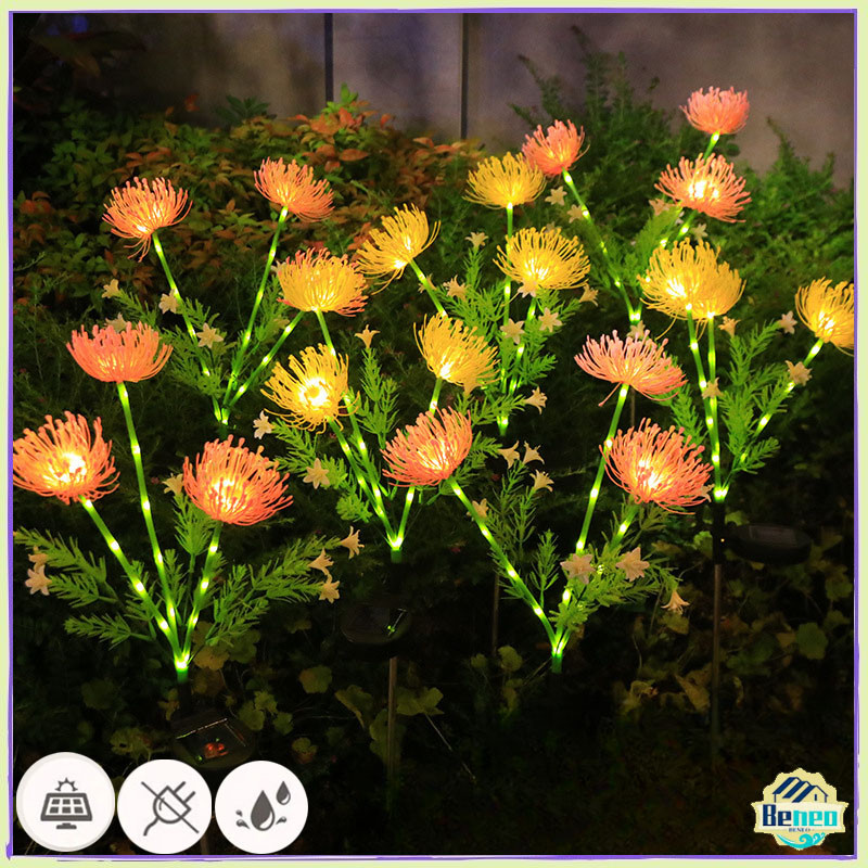 Jual Solar Flower Lights Lampu Taman Tenaga Surya Model Bunga Luar ...