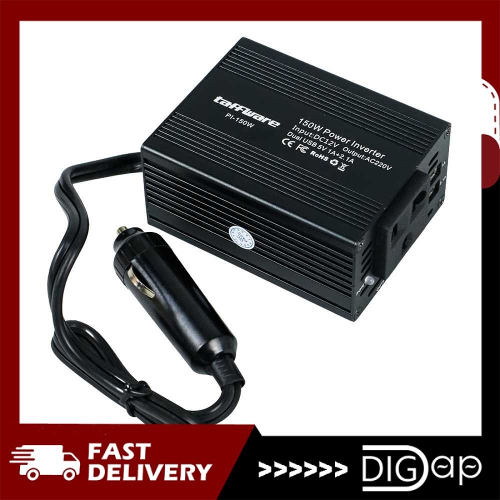 Jual DIGAP - Power Inverter Mobil 12V to 220V 150W dengan 2 USB Port ...