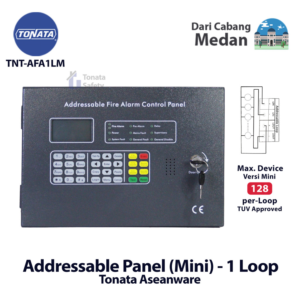 Jual Fire Alarm Control Panel Full Addressable Mini Tonata / MCFA ...