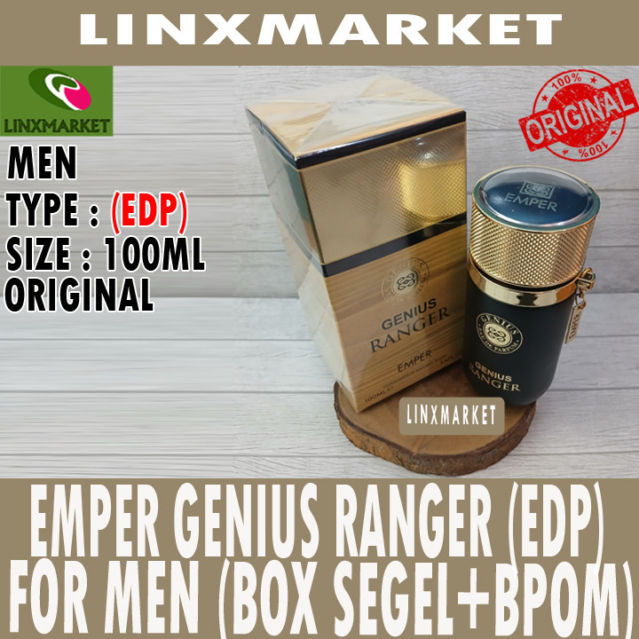 Jual EMPER GENIUS RANGER FOR MEN EDP 100ML (BOX SEGEL+BPOM) | Shopee ...