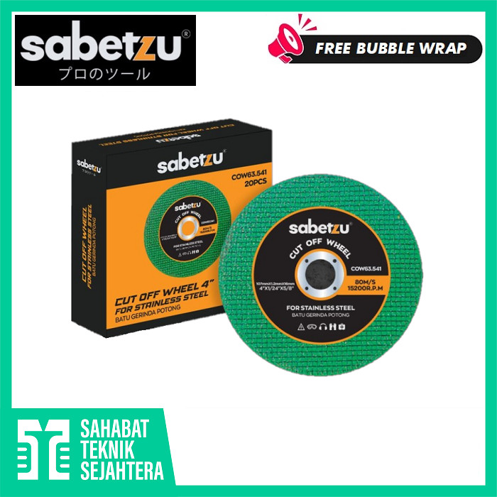 Jual SABETZU Batu Potong Besi 4 Inch x 1,2 Cutting Wheel Hijau Mata ...