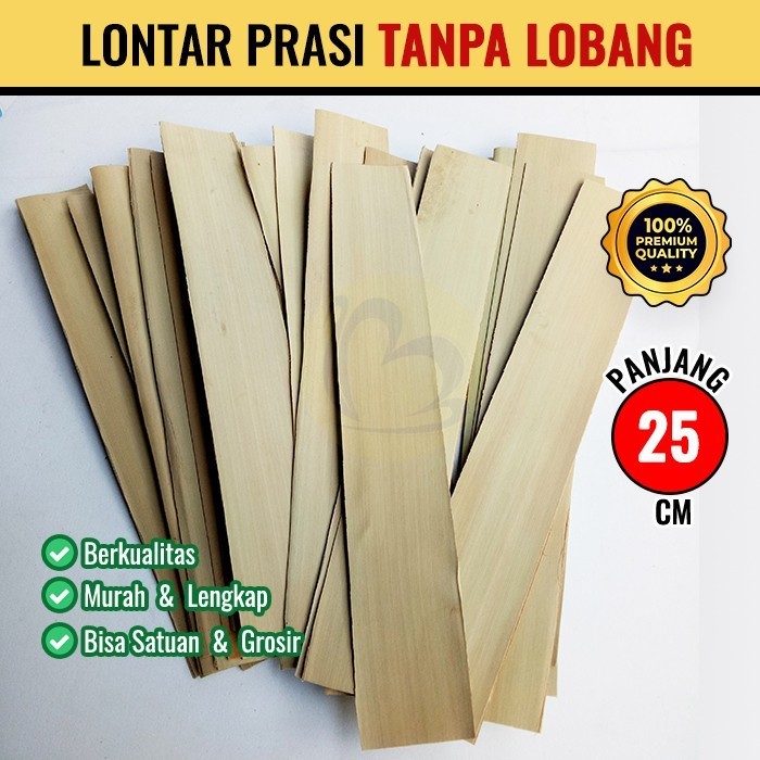 Jual Daun Lontar Kosong Prasi Tanpa Lubang 25cm Shopee Indonesia