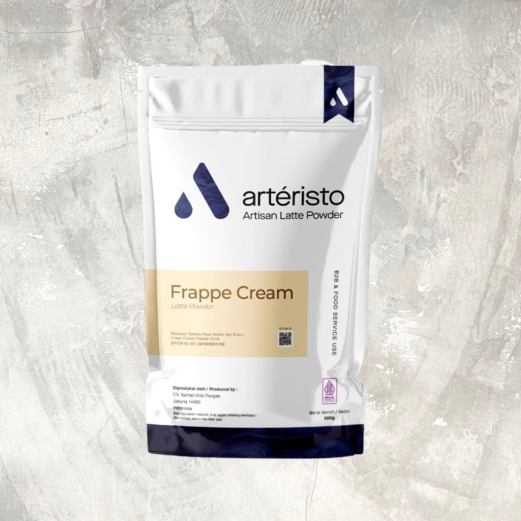 Jual Arteristo Frappe Cream Bubuk Topping Premium Topping Powder 500 Gr ...