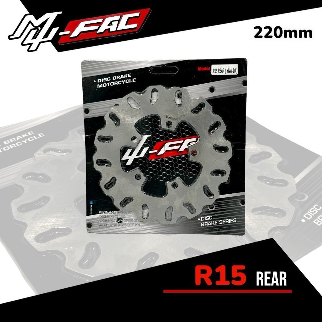 Jual Cakram MUFAC Disc Belakang Yamaha R15 220MM Model Gerigi Polos ...