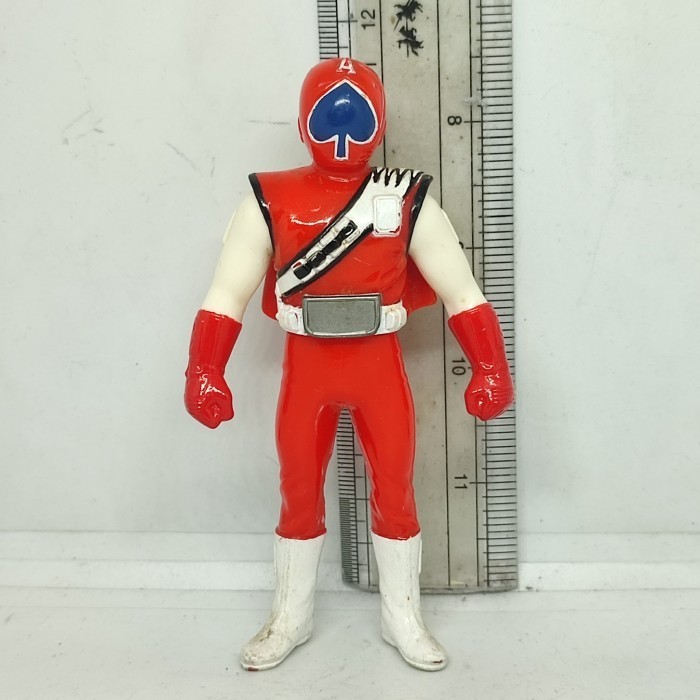 Jual Vinyl Figure 4.5' Super Sentai Dengekitai Spade Ace Jakq Red ...