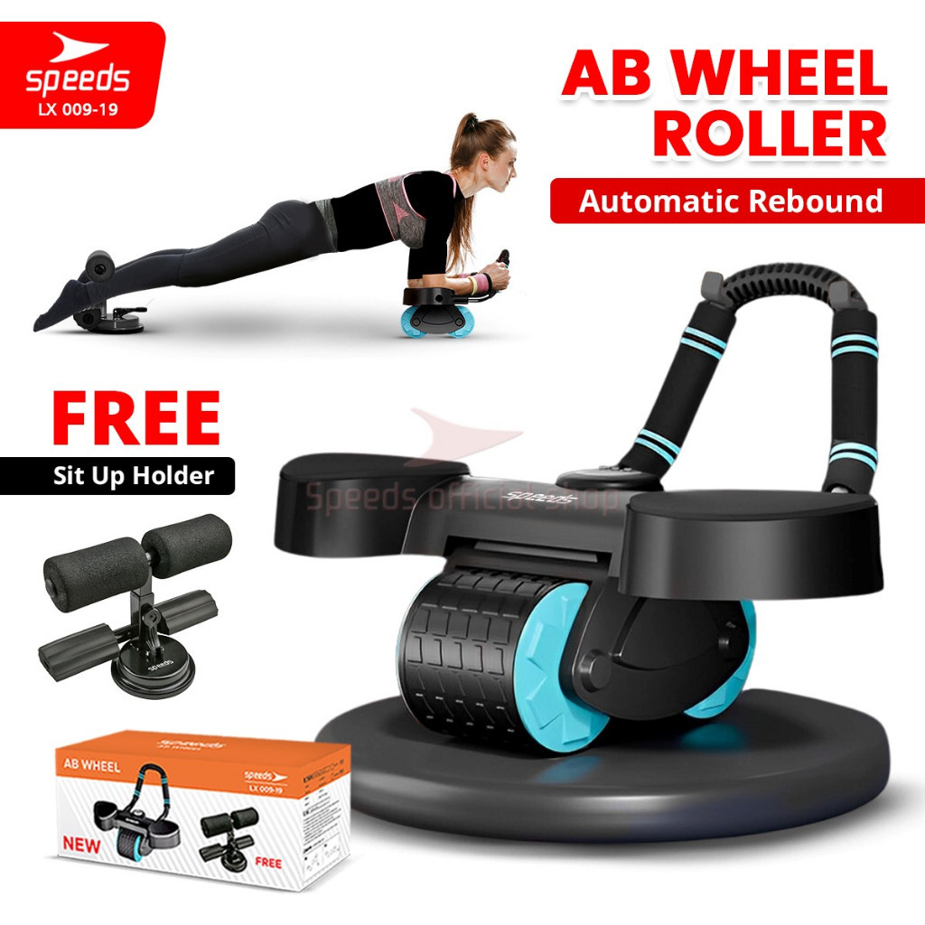 Jual SPEEDS Ab Wheel 2in1 Ab Roller Wheels Plank Trainer Abdominal Core