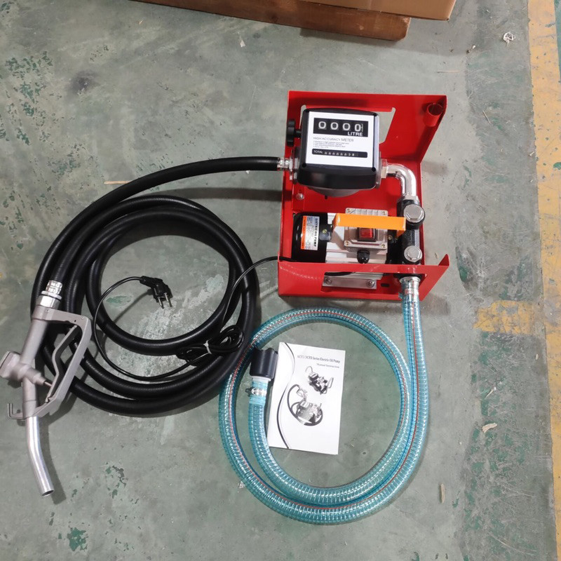 Jual Pompa Transfer Minyak Solar Premium Air dengan Digital flow meter ...