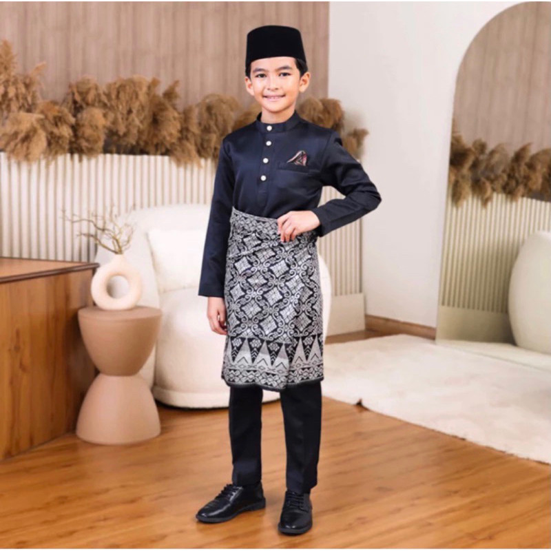 Jual T246EW Baju Melayu Anak Laki Laki Teluk Belanga Cekak Musang