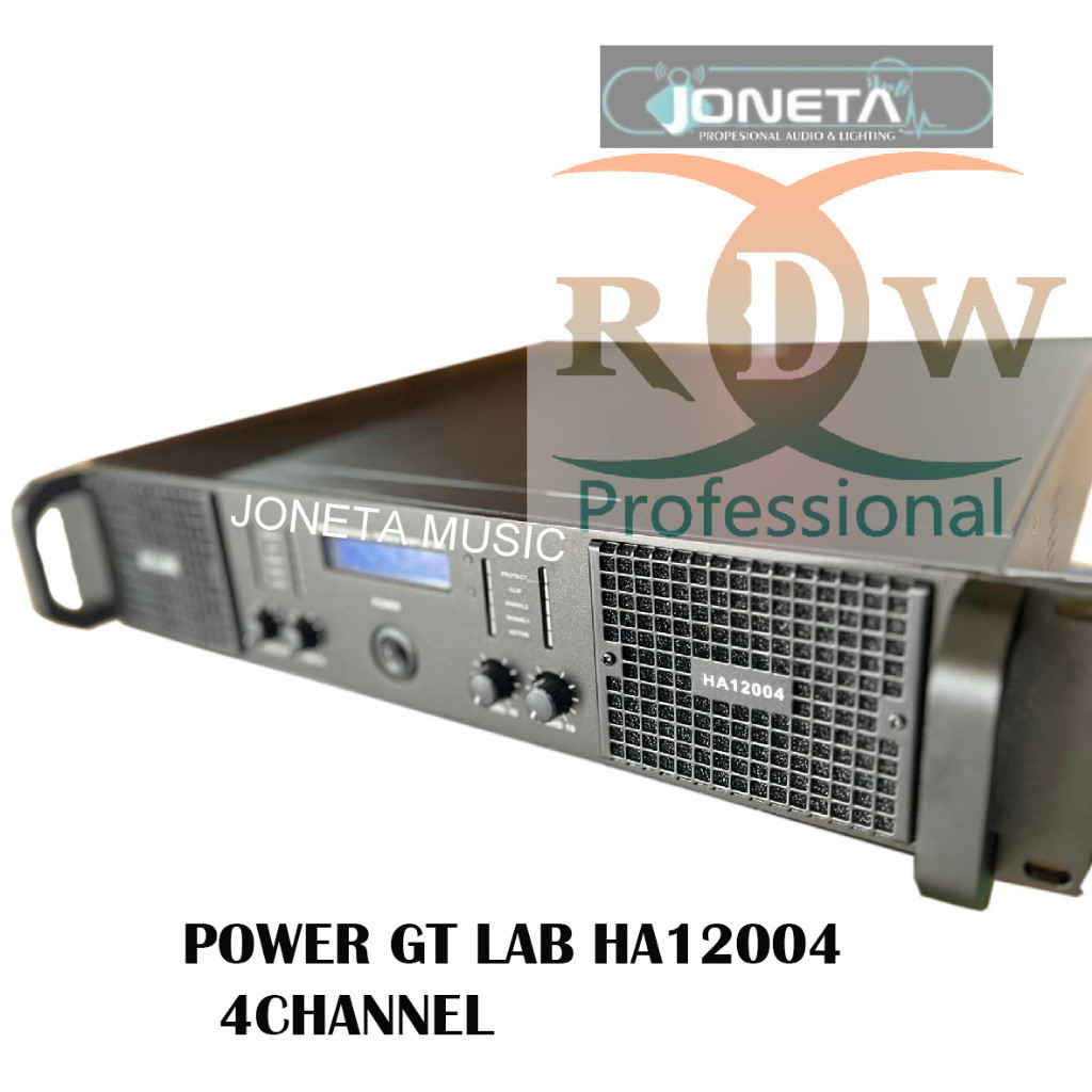 Jual POWER AMPIFIER GT LAB HA 12004 4 CHANNEL | Shopee Indonesia