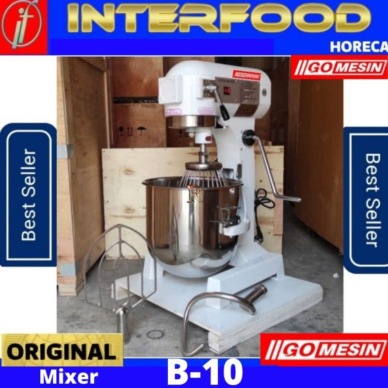 Jual Planetary Dough Mixer Mesin Pengaduk Adonan 10 Liter B10 Gomesin ...