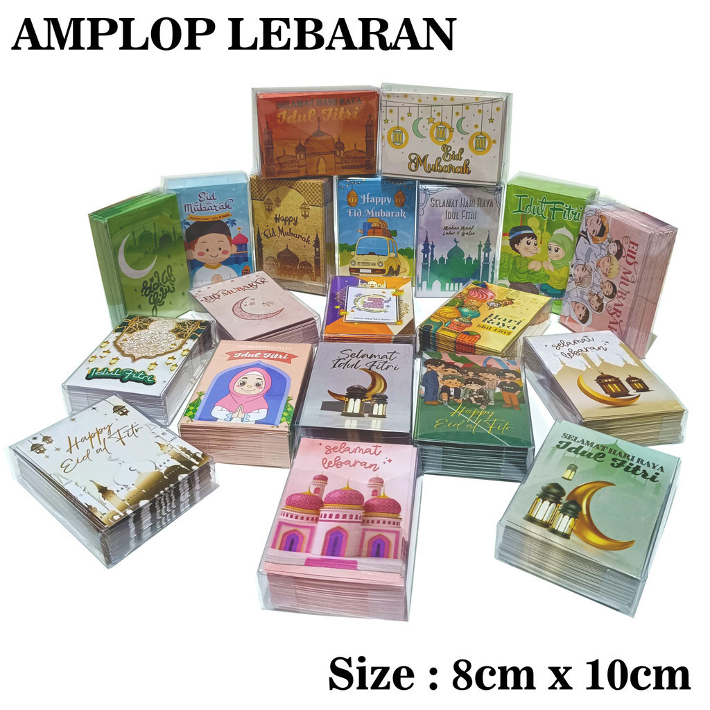 Jual Amplop Lebaran Idul Fitri Isi Pcs Amplop Karakter Angpao Lucu