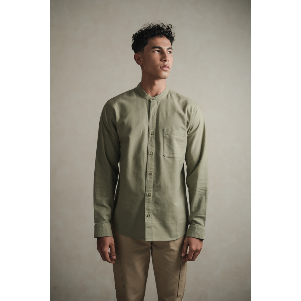 Jual Larusso Khair Collection - Kemeja Koko Rami Basic Polos Pria ...
