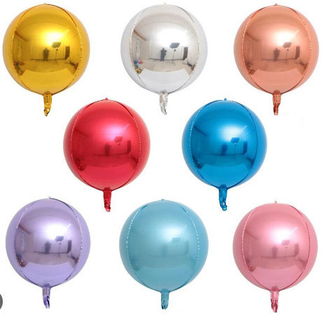 Jual Balon Foil Bulat Polos ORBZ 4D 18 inch | Shopee Indonesia