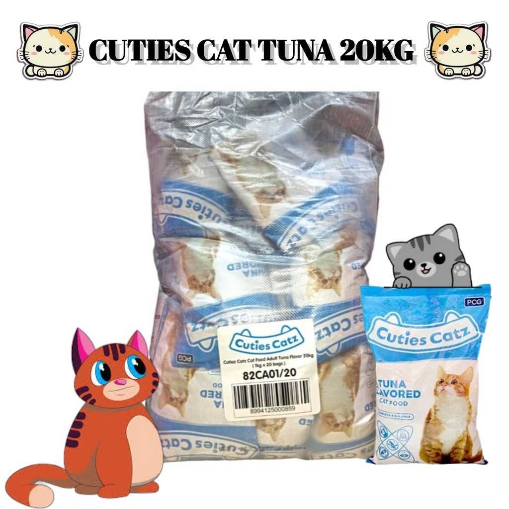 Jual Cuties Catz Tuna 20kg 20 kg Makanan Kucing Dry Food Cutiez Cat ...