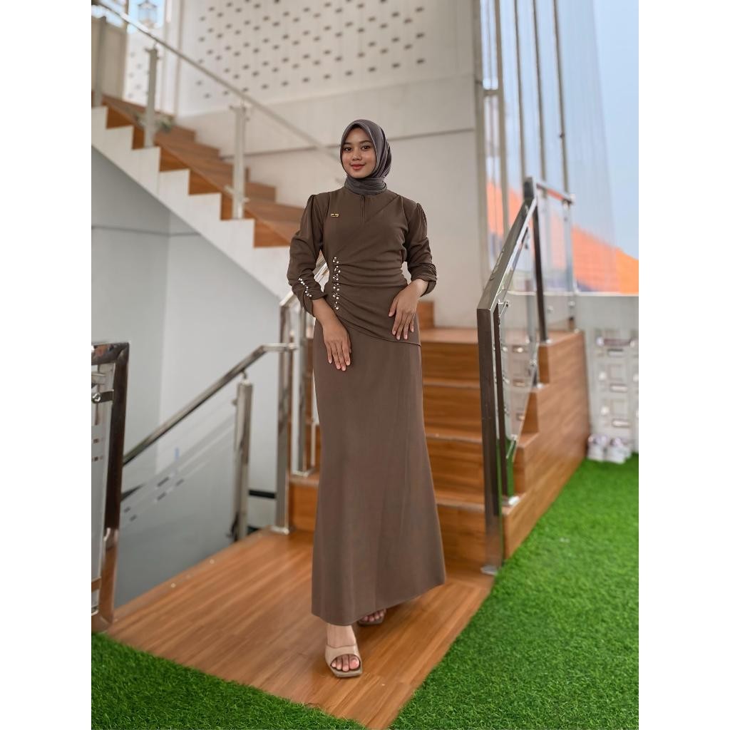 Jual FG56TH Ranika Dress Knit Kondangan Model Simpel Terbaru | Shopee ...