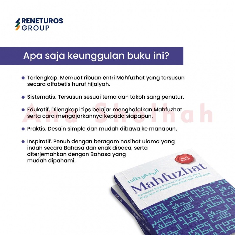 Jual Buku Turos Mahfuzhat Mahfudzot Mahfuzat Kata Mutiara Islam Maqolah ...