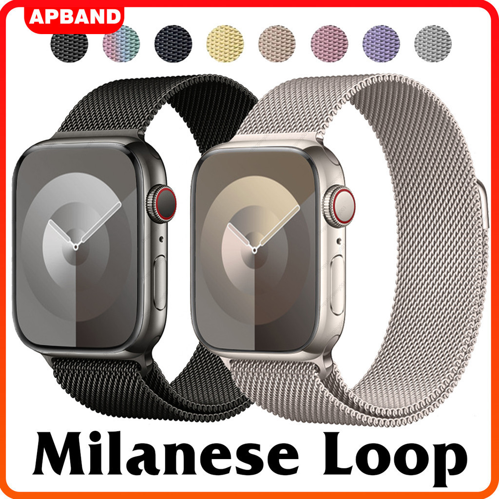 Stainless Steel Strap for Apple Watch Ultra 49mm Series 11 10 SE  46mm 42mm 41 45mm 44mm 40 38 42mm Milanese Metal Loop Watchbands