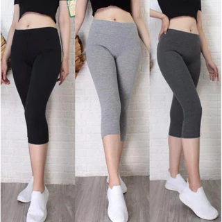 Leging 3/4 Wanita Jumbo Standar Bahan Kaos Rayon