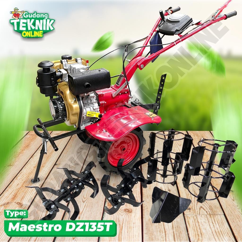 Jual Mesin Traktor Mini Cultivator Maestro Dc T Dz T Solar Bajak Sawah Basah Kering