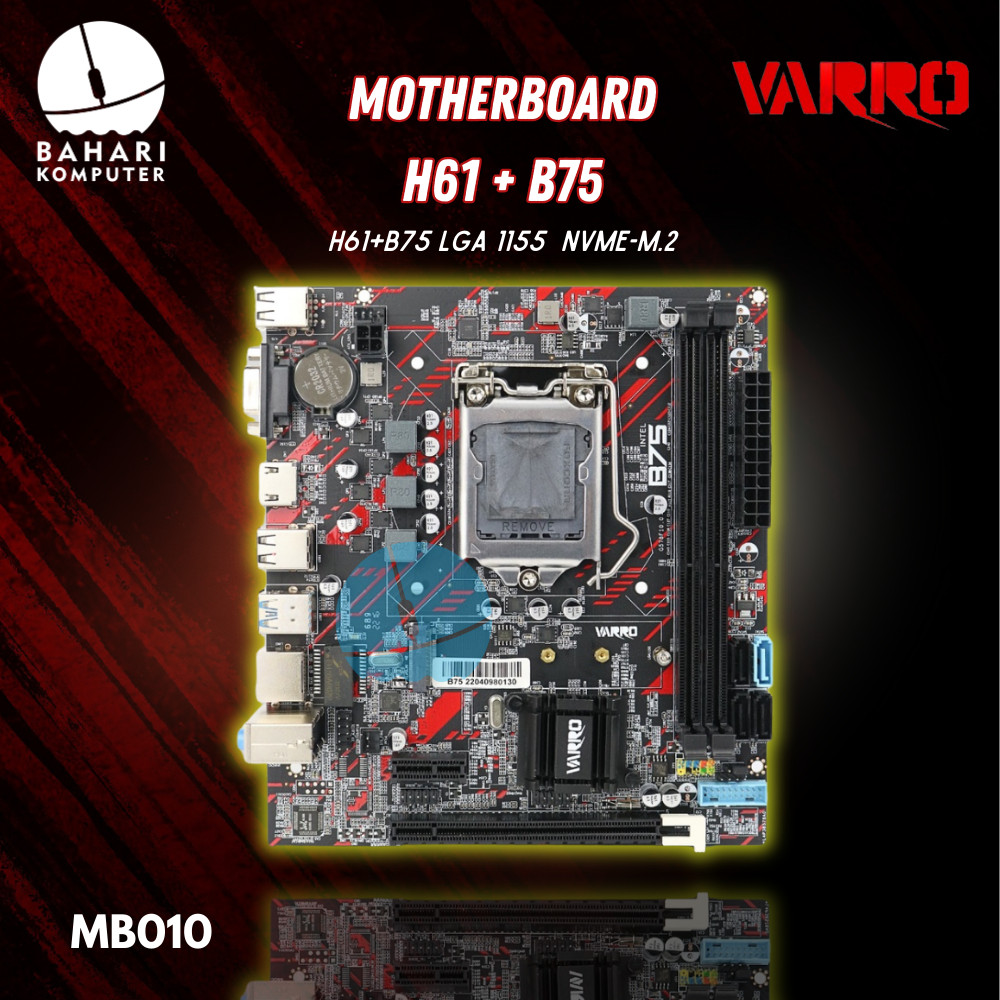 Jual Motherboard H61 socket LGA 1155 NEW | Mobo PC H61 NEW | Shopee ...