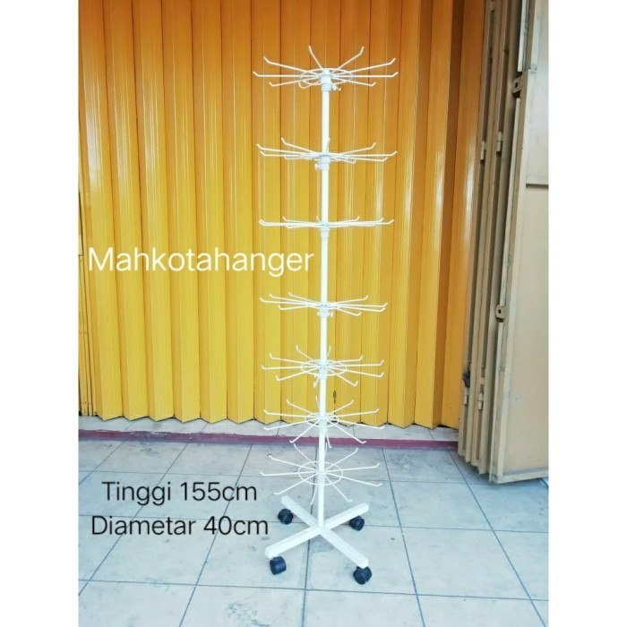 Jual Rak Display putar Matahari 7 susun gantungan aksesoris display ...