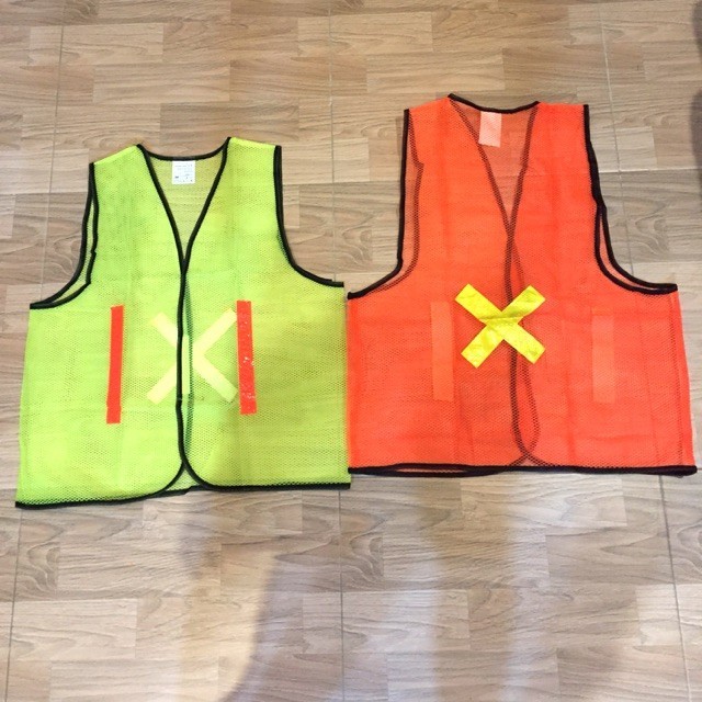 Jual Rompi Jaring Hijau Orange Baju Rompi Proyek Jala Pengaman Kerja ...