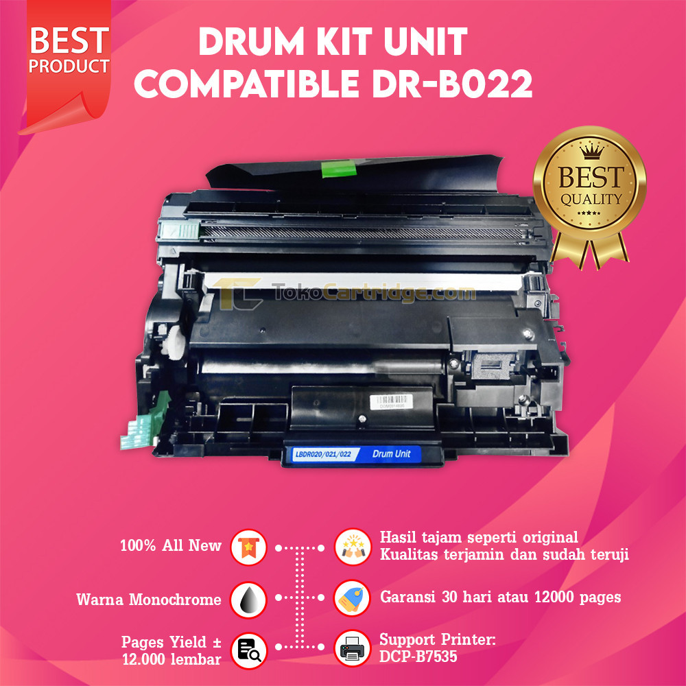Jual Drum Kit Unit Compatible DRB022 DR B022 Brother Laserjet DCP