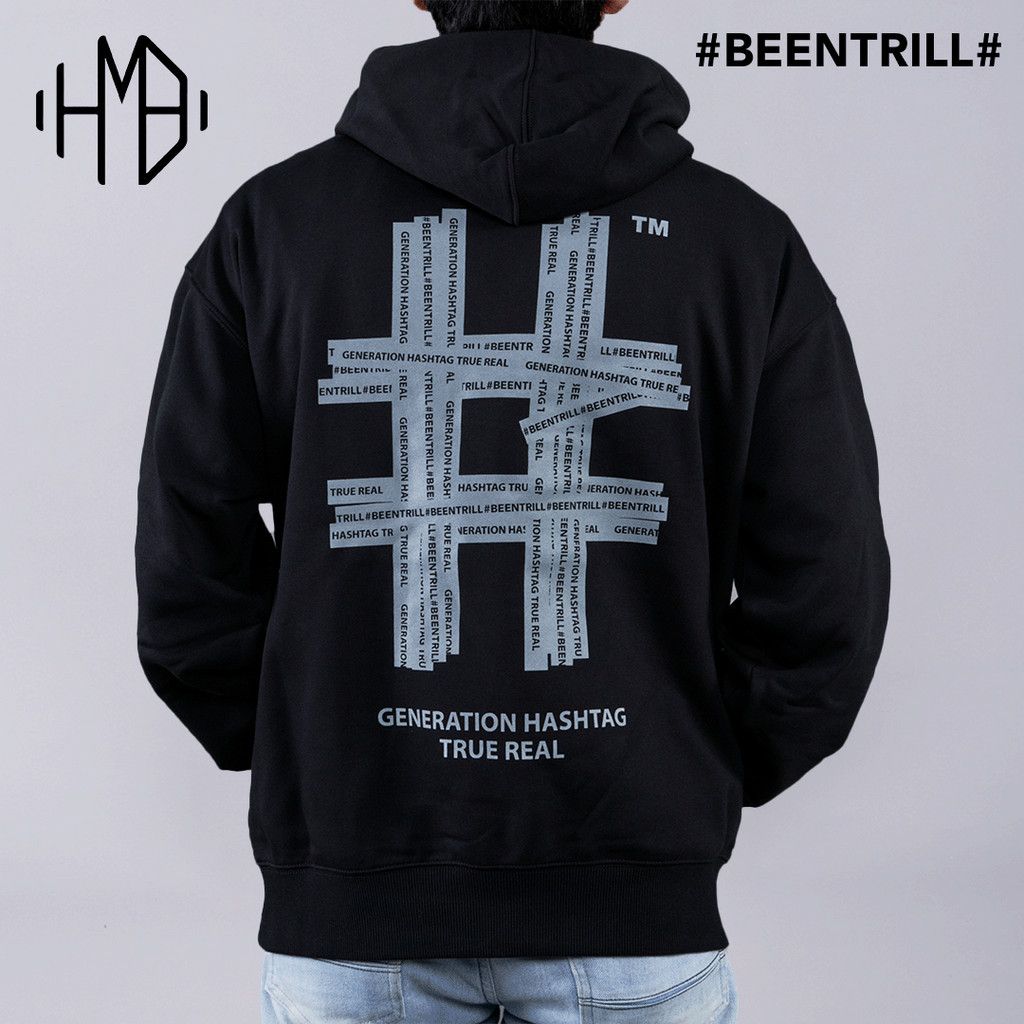 BEENTRILL■Blustich Hashtag OverFit Hoodie■送料込 BEENTRILL□Blustich Hashtag OverFit Hoodie□送料込 (BEEN
