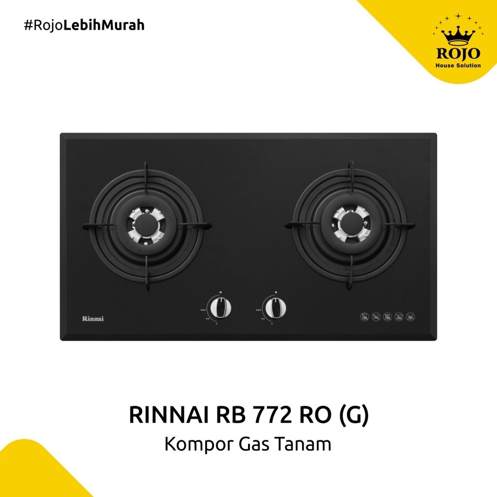 Jual Kompor Tanam 2 Tungku Rinnai RB 772 RO (G) | Shopee Indonesia