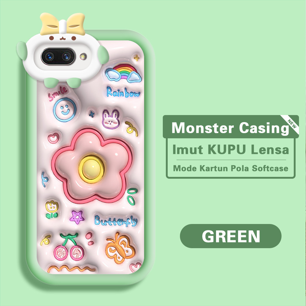 Jual OPPO A12E A3S Untuk Monster Kecil Phone Case Lembut Hp Casing