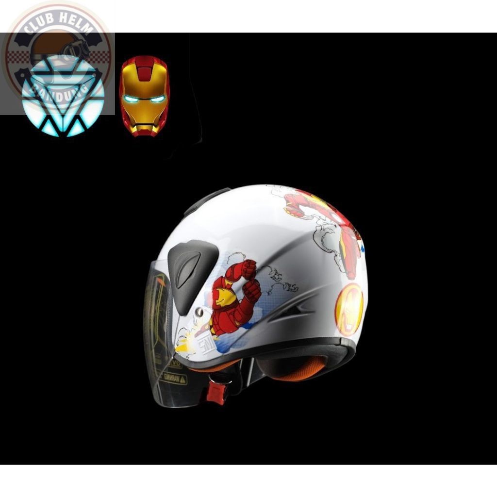 Jual Helm Anak SNI KARAKTER IRON MAN IRONMAN LAKI LAKI PEREMPUAN LUCU ...