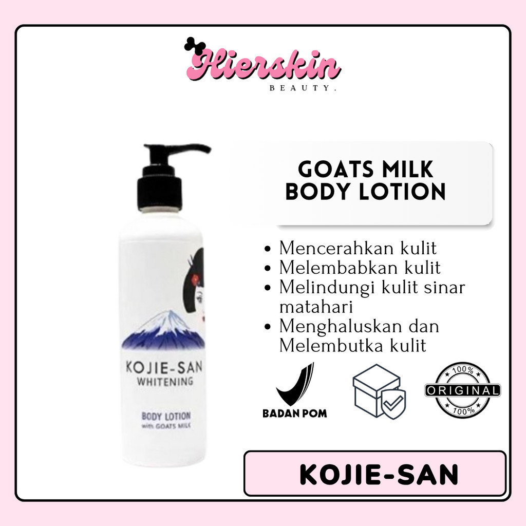 Jual Hierskin Beauty KOJIESAN Goats Milk Body Lotion 250 ml ( KJN003