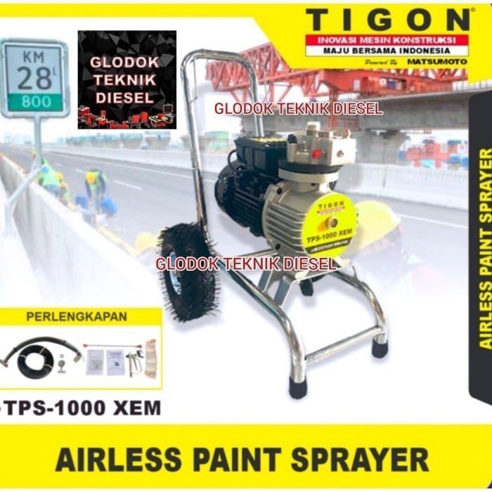 Jual Electric Airless Paint Sprayer Gun Cat Listrik Tigon Tps Xem Shopee Indonesia